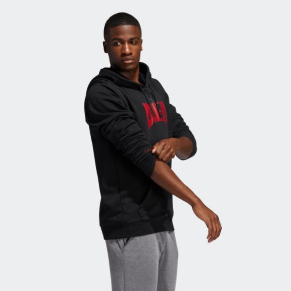 adidas DON Issue #2 Hoodie Sweatshirt Black Red - Picture 4 of 12